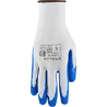 Rukavice polyesterové - S-LATEX B - modré - veľ. 7/S