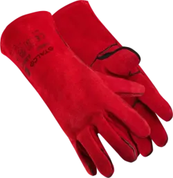 Rukavice kožené zváračské - S-SKIN RED - veľ. 10/XL