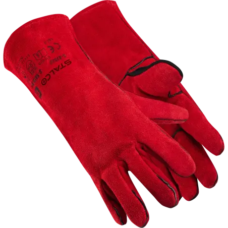 Rukavice kožené zváračské - S-SKIN RED - veľ. 10/XL