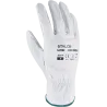 Rukavice kožené - S-SKIN HARD W - biele - veľ. 9/L