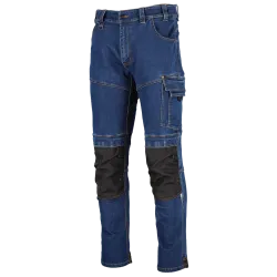 Nohavice pracovné džínsové tmavomodré - DANNY - veľ. 4XL