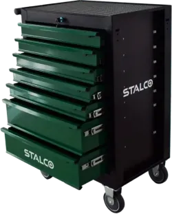 Dielenský vozík na náradie - 7 zásuviek - gumená doska