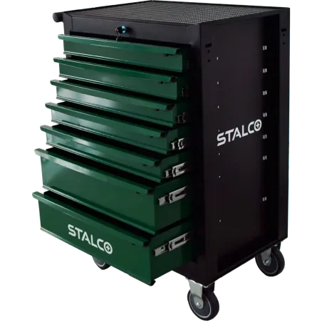 Dielenský vozík na náradie - 7 zásuviek - gumená doska