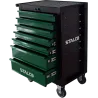 Dielenský vozík na náradie - 7 zásuviek - gumená doska