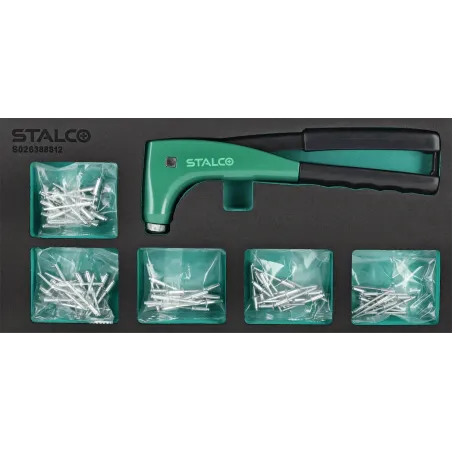 Nitovacia súprava (nitovačka + nity) - 6 dielov (EVA vložka)