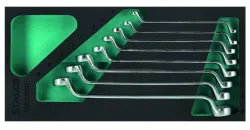 Súprava očkových vyhnutých kľúčov 6-22 mm - 8 dielov (EVA vložka)