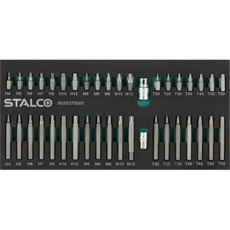 Súprava bitov HEX a TORX s adaptérmi - 40 dielov (EVA vložka)