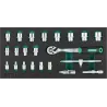 Súprava nástrčných kľúčov 3/8" - 22 dielov - 72T (EVA vložka)