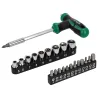 Skrutkovač typu T s bitmi a hlavicami - 23 dielov