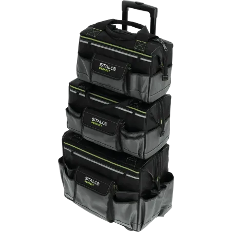 Súprava tašiek na náradie 3 ks STALCO PERFECT TNP10 (S, M, L s kolieskami)
