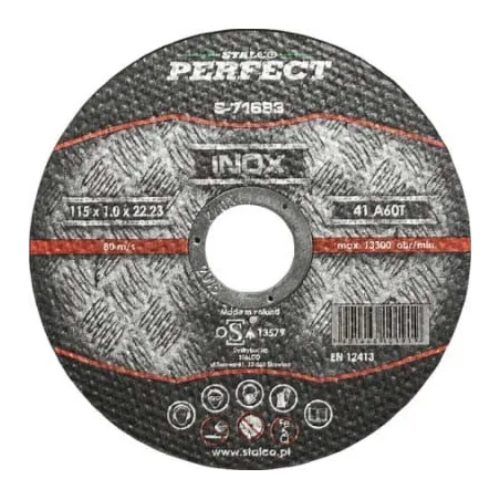 Kotúč rezný na nerez - plochý Ø 115 x 1,0 x 22, 23 mm 1/25