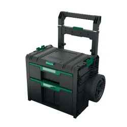 Organizér pojazdný s teleskopickou rukoväťou a 2 zásuvkami - BM02 - STALCO SYSTEM