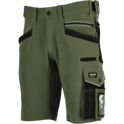 Šortky pracovné STRETCH LINE olivovo zelené veľkosť S STALCO PERFECT