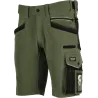 Šortky pracovné STRETCH LINE olivovo zelené veľkosť S STALCO PERFECT