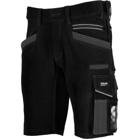 Šortky pracovné STRETCH LINE čierne veľkosť S STALCO PERFECT