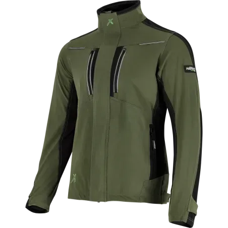 Bunda pracovná STRETCH LINE olivovo zelená veľkosť L STALCO PERFECT