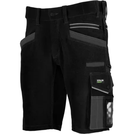 Šortky pracovné STRETCH LINE čierne veľkosť 3XL STALCO PERFECT