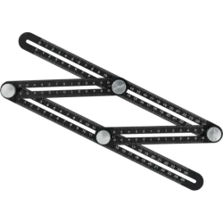 Uholník nastaviteľný šablónový z hliníka STALCO