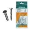 Skrutka do plastových okien BWOPVC 4,0x25 mm ZN biely blister (50 ks) STALCO