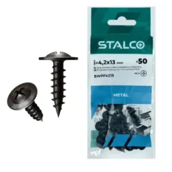 Skrutka montážna s podložkovou hlavou fosfátovaná (PH2) 4,2 x 13 mm blister (50 ks)