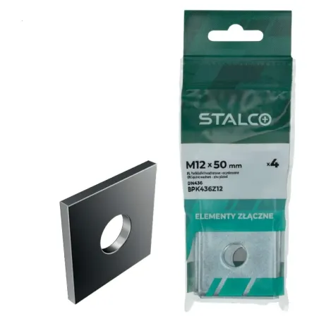 Podložka štvorhranná PN82010 DIN436 M12 pokrytie ZN - blister (4 ks)