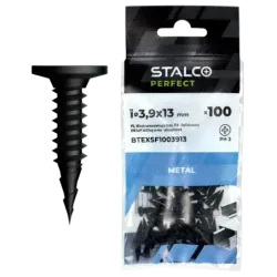 Skrutka samorezná TEX fosfátovaná plochá zapustená hlava (PH2) 3,9 x 13 mm blister (100 ks)