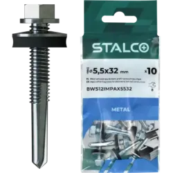 Skrutka TEX samovrtná do ocele 12 mm IMPAX (kľúč: 8) 5,5 x 67 mm blister (5 ks)