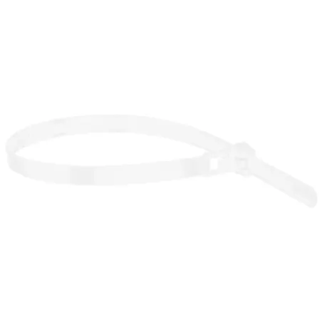 Sťahovacie pásky nylonové rozoberateľné biele 7,6 x 300 mm blister (50 ks)