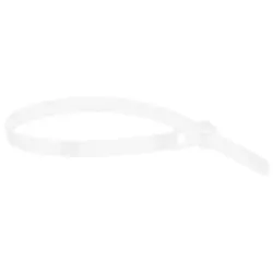 Sťahovacie pásky nylonové rozoberateľné biele 7,6 x 370 mm blister (50 ks)