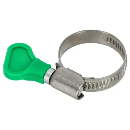 Hadicová spona s motýlikom antikorová so štítkom 8-12 mm (50 ks)