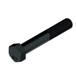 Skrutka metrická 6H s čiastočným jemným závitom DIN960 12 x 1.50 x 070 mm 10.9 čierna (50 ks)