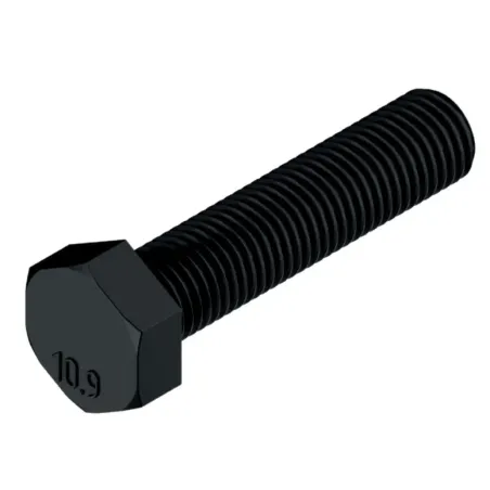 Skrutka metrická 6H s plným jemným závitom DIN961 12 x 1.50 x 040 mm 10.9 čierna (100 ks)