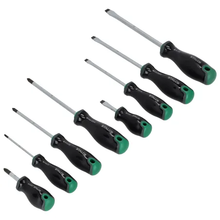 Sada skrutkovačov 8 dielna S2 SL/PH s držiakom STALCO