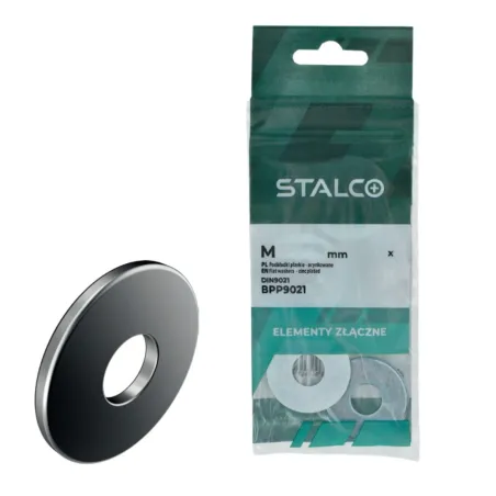 Podložka plochá široká DIN9021 M10 mm ZN - blister (8 ks)