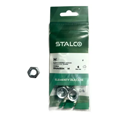 Matica šesťhranná DIN934 M12 tvrdosť 6 ZN - blister (6 ks)