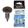 Samovŕtacia skrutka TEX so zápustnou hlavou pozinkovaná 3,9x13 mm blister 200 ks STALCO PERFECT