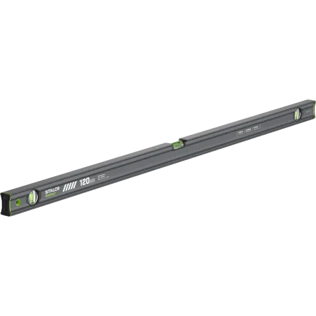 Vodováha hliníková VSERIES 2x zvislá libela antracitová 120 cm STALCO PERFECT