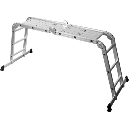 Rebrík kĺbový viacúčelový 4x3 hliníkový s plošinou 11,5 kg