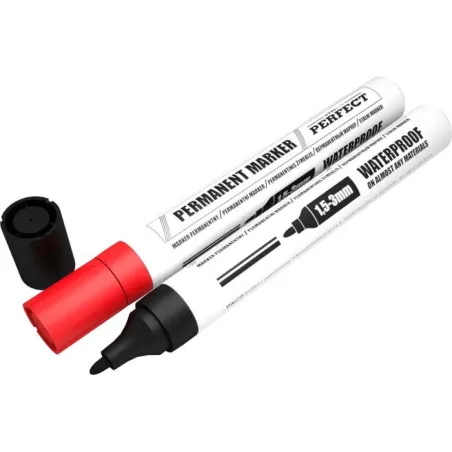 Značkovač nezmazateľný červený 1/10