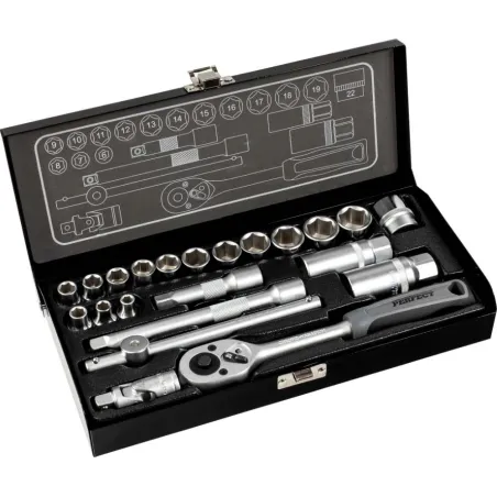 Sada nádstavcov 3/8" 3/8" , 22 prvkov 1/10