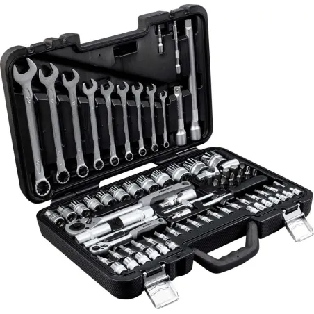 Sada nádstavcov 82 prvkov 1/2" + 1/4" , 82 prvkov 1/2