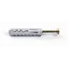 Hmoždinka roz. so skrutkou do dreva s krížovou hlavou hmoždinka: Ø10x50mm skrutka: Ø5x70mm