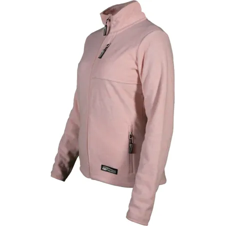 Mikina fisová dámska Navas W - L ružová melange 1/10