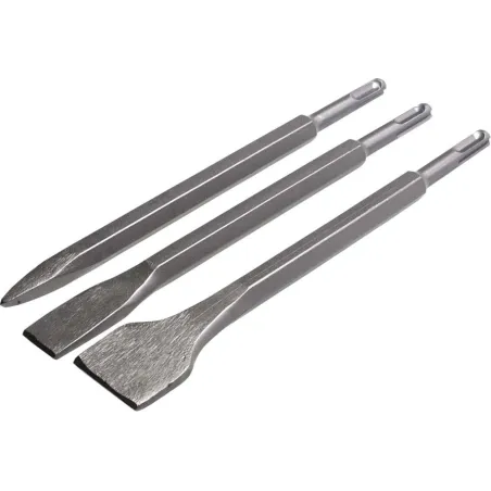 Zostava sekáčov do betónu SDS-PLUS , 250 mm , 3 prvky 1/5/25