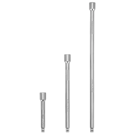 Sada predĺženia  1/4' , 75MM,100MM,150MM, "STALCO"  S-54067